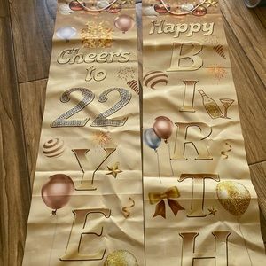 Great shape birthday wall/ door decor for “22”